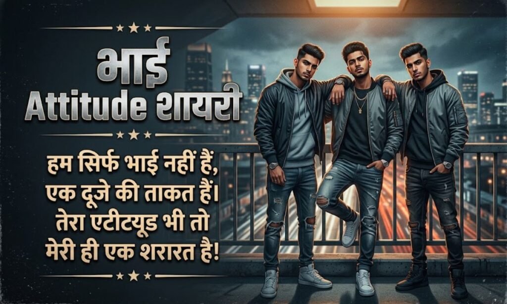 Brother Attitude Shayari in Hindi