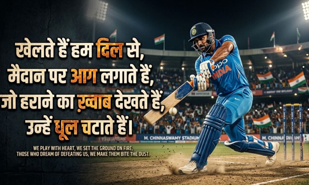 Cricket Shayari in Hindi Attitude