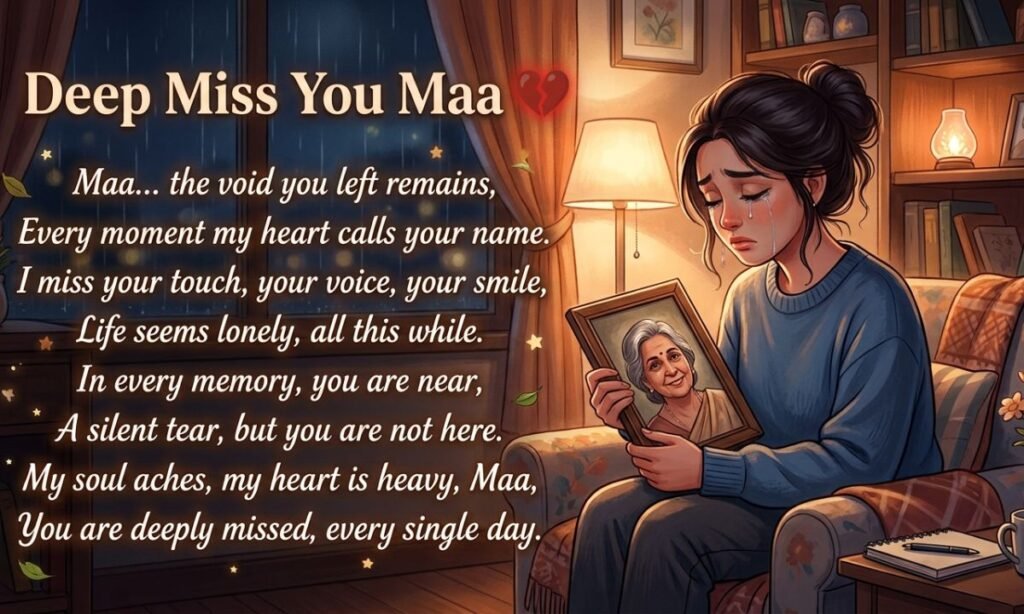 Deep Miss You Maa Poetry 💔