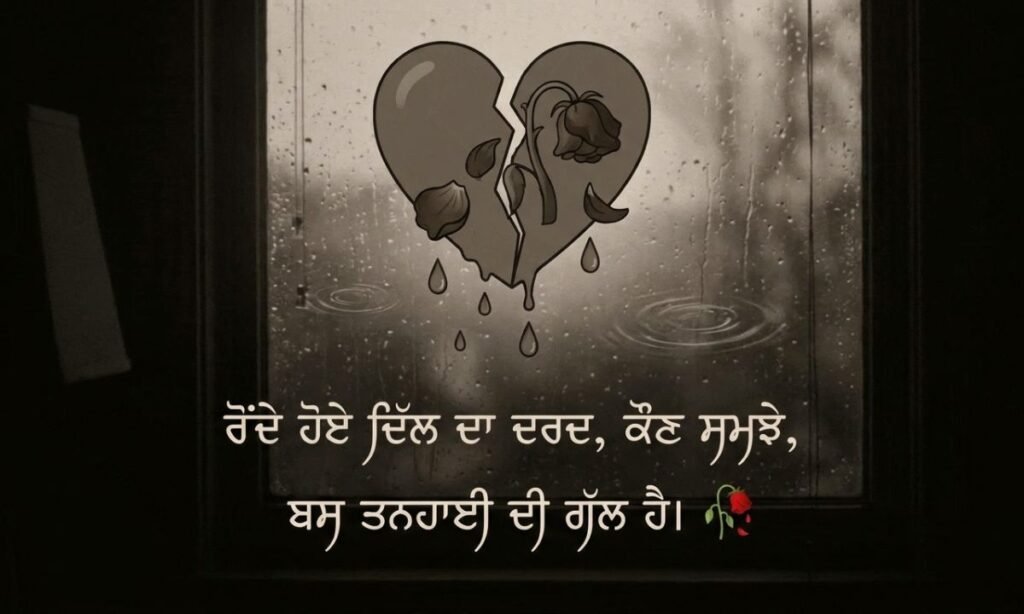 Deep Punjabi Sad Shayari for Broken Hearts 🥀