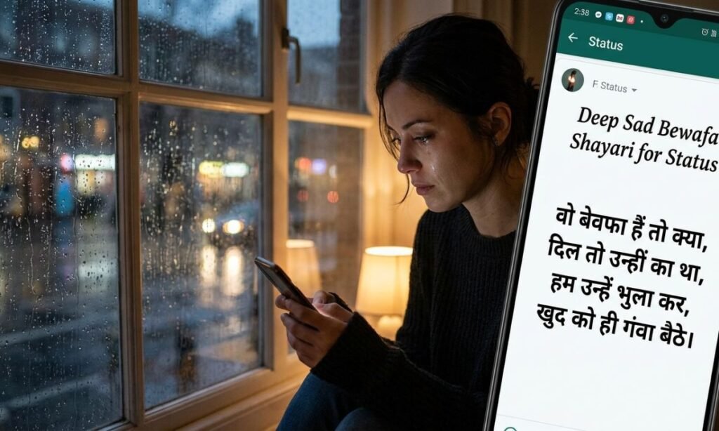 Deep Sad Bewafa Shayari for Status
