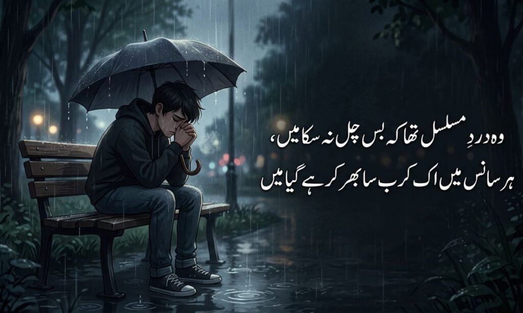 Depression Urdu Shayari (Emotional 2-Line Verses)
