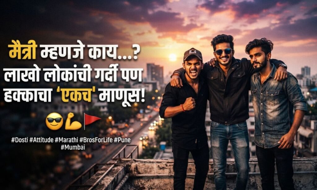 Dosti Shayari in Marathi Attitude