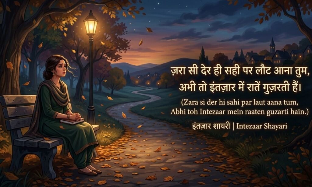 Emotional Intezaar Shayari