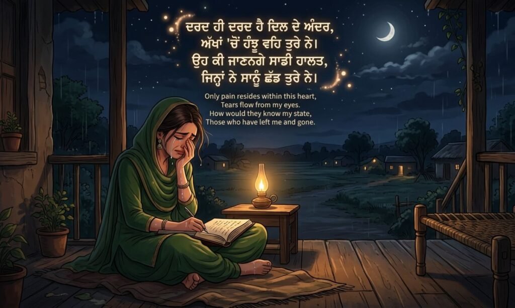 Emotional Punjabi Shayari About Pain & Feelings 💔