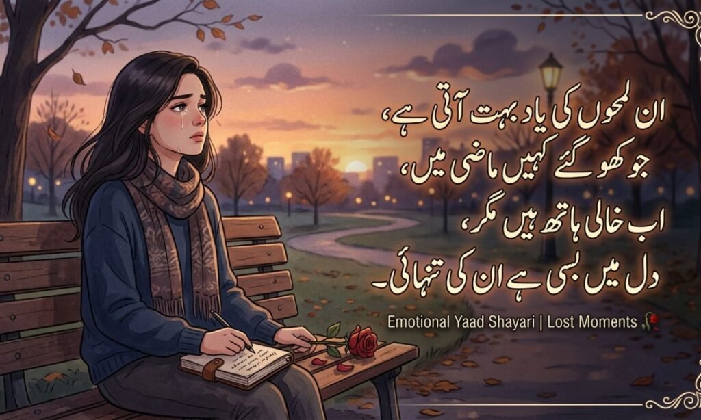 Emotional Yaad Shayari About Lost Moments 🥀