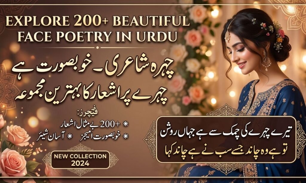 Explore 200+ Beautiful Face Poetry in Urdu: Chehra Shayari