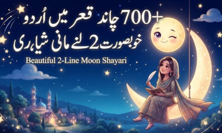 Explore 700+ Chand Poetry in Urdu – Beautiful 2-Line Moon Shayari  