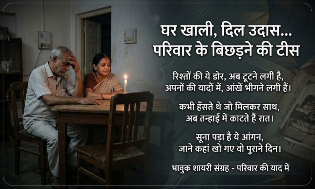 Family Sad Shayari in Hindi