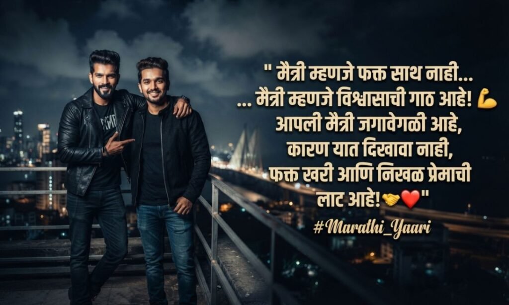 Friendship Attitude Shayari in Marathi