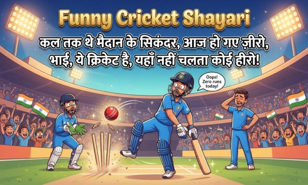 Funny Cricket Shayari