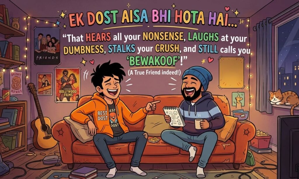 Funny Dost Shayari in English