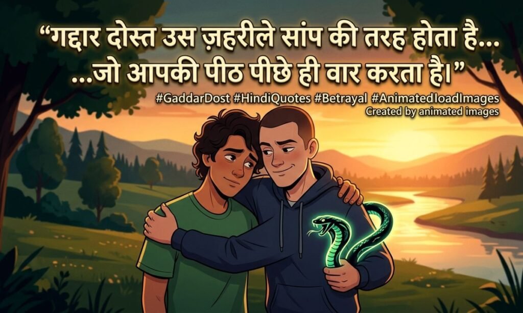 Gaddar Dost Quotes in Hindi Short