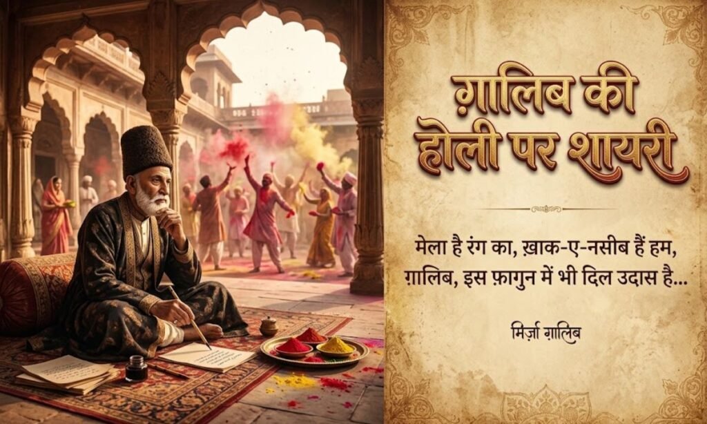 Ghalib Shayari on Holi