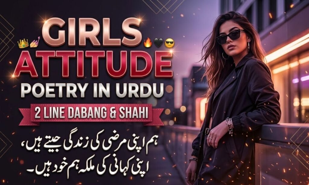 Girls Attitude Poetry in Urdu
