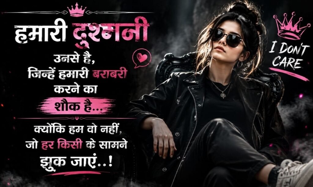 Girls Dushman Attitude Shayari