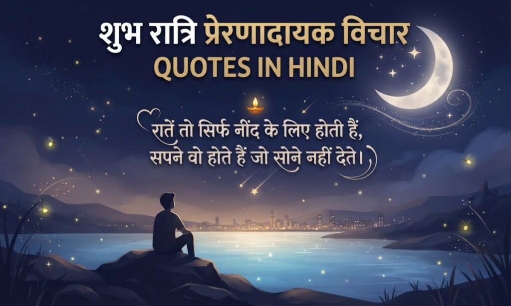 Good Night Motivational Quotes In Hindi