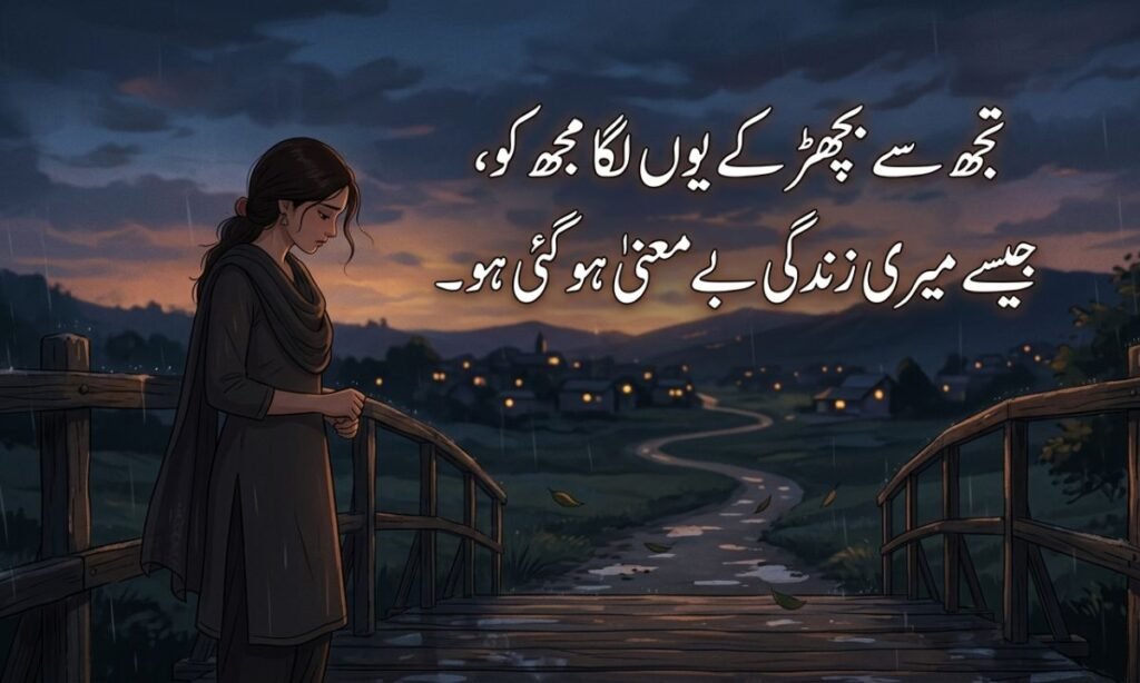 Heart Broken Poetry In Urdu 2 lines