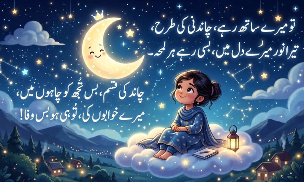 Heart-Touching Chand Poetry in Urdu🌙