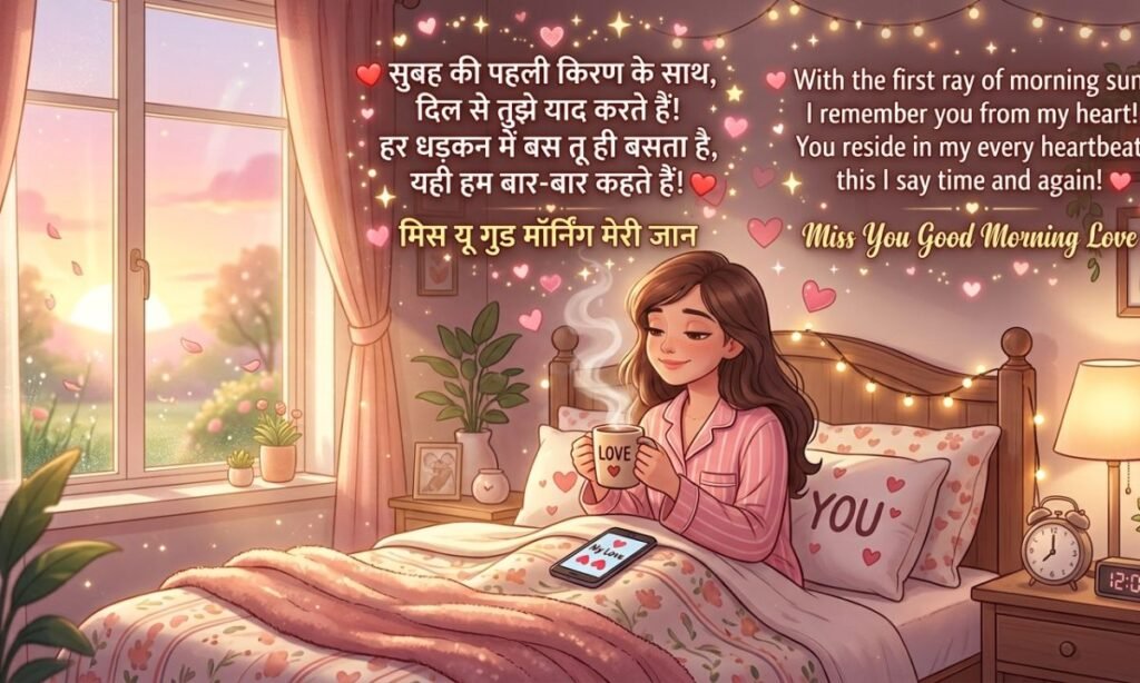 Heart-Touching Miss You Good Morning Love Shayari ❤️