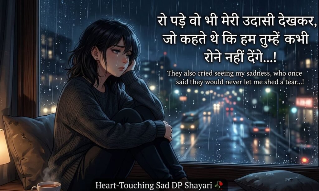 Heart-Touching Sad DP Shayari 🥀