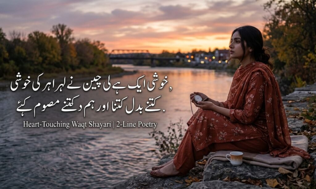 Heart-Touching Waqt Shayari in Urdu – 2-Line Poetry
