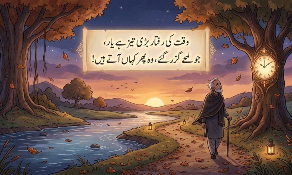 Heart-Touching Waqt Shayari in Urdu – 2-Line Poetry