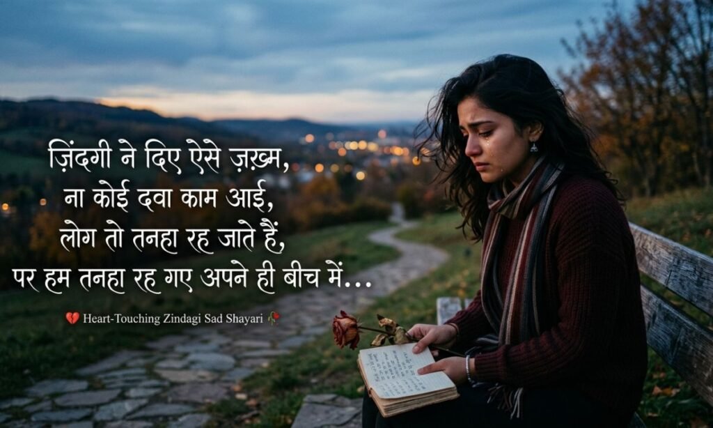 Heart-Touching Zindagi Sad Shayari 🥀