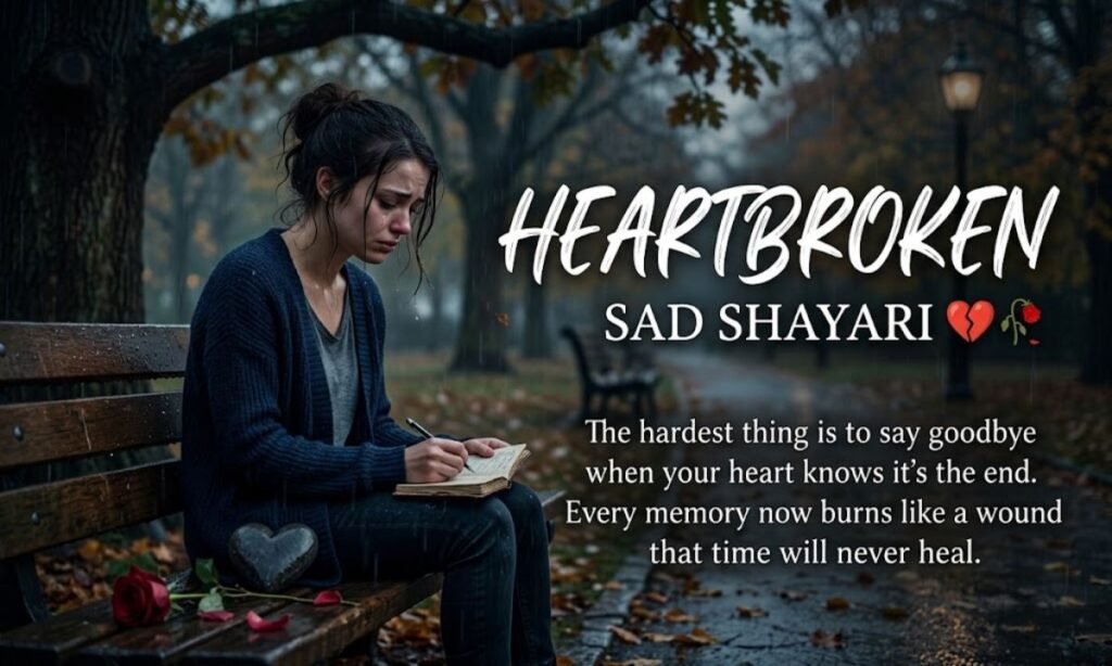 Heartbroken Sad Shayari in English💔🥀