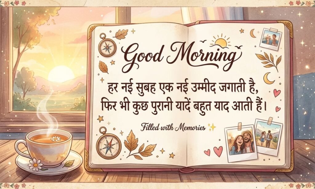 Heartfelt Good Morning Shayari Filled with Memories ✨