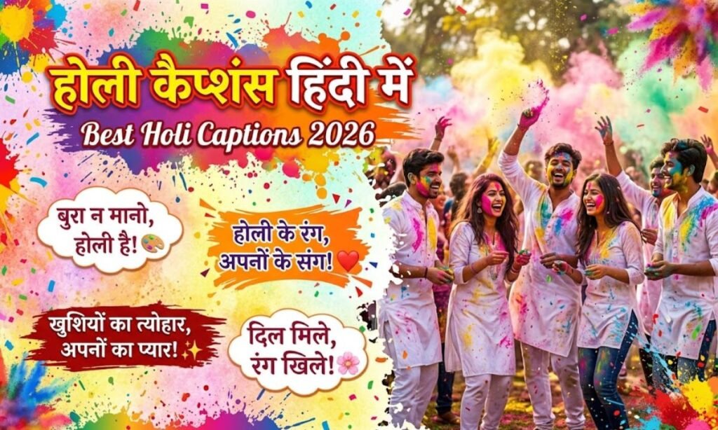 Holi Captions in Hindi