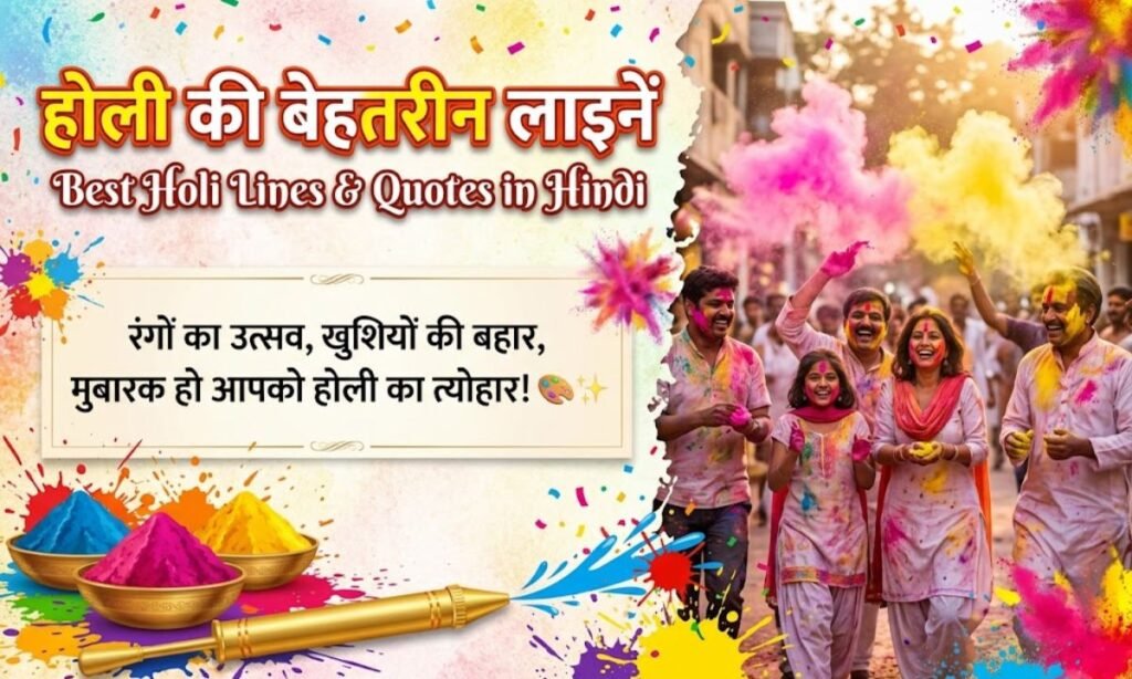 Holi Line in Hindi