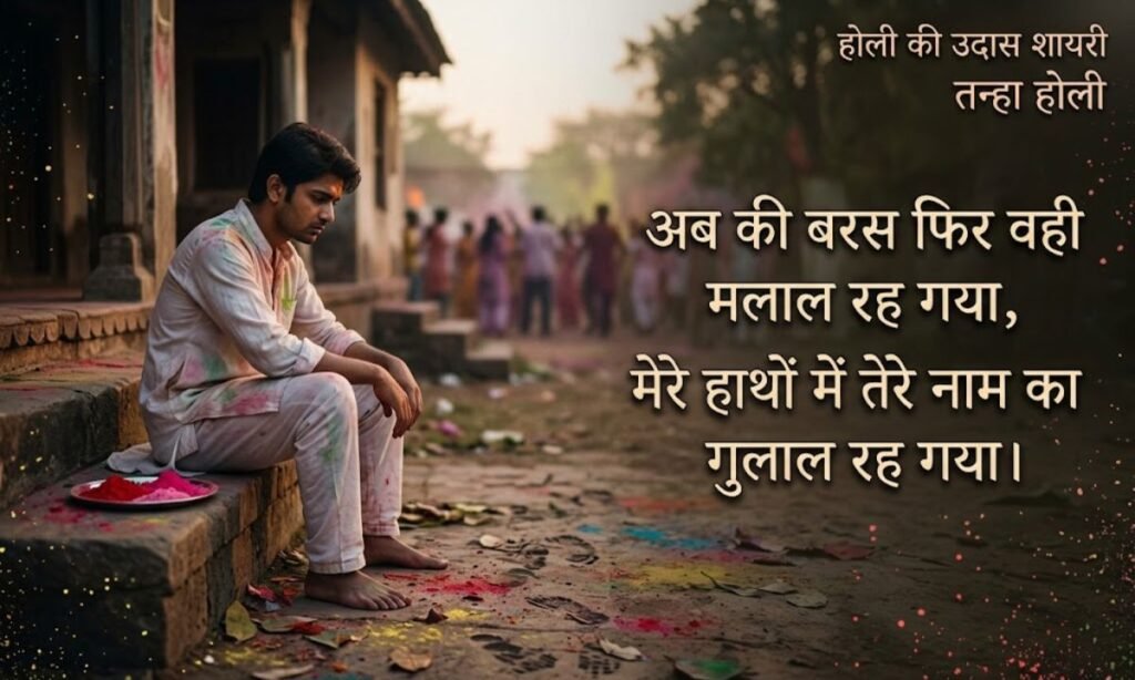 Holi Sad Shayari in Hindi 🌈