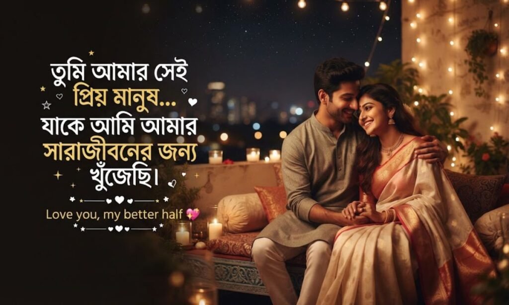 Husband Wife Love Shayari Bengali😴💫