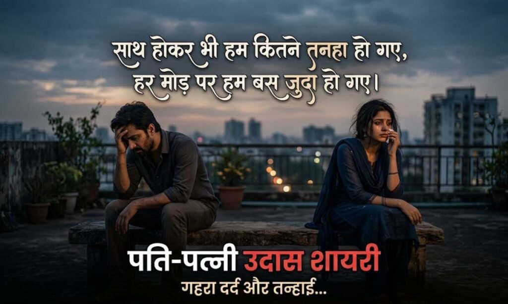 Husband Wife Sad Shayari in Hindi