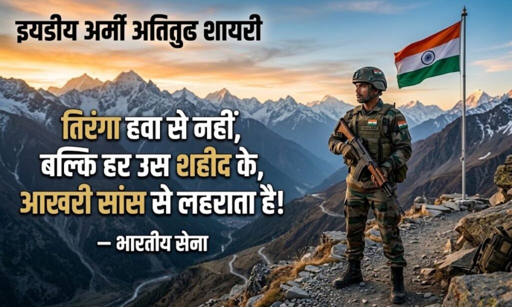 Indian Army Attitude Shayari in Hindi
