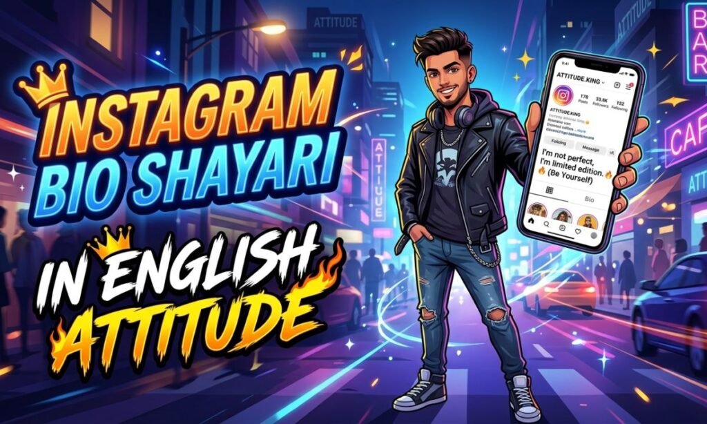 Instagram Bio Shayari in English Attitude