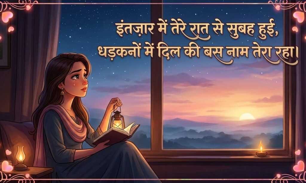Intezaar 2 Line Shayari Hindi