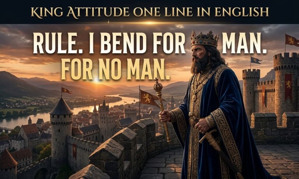 King Attitude One Line In English
