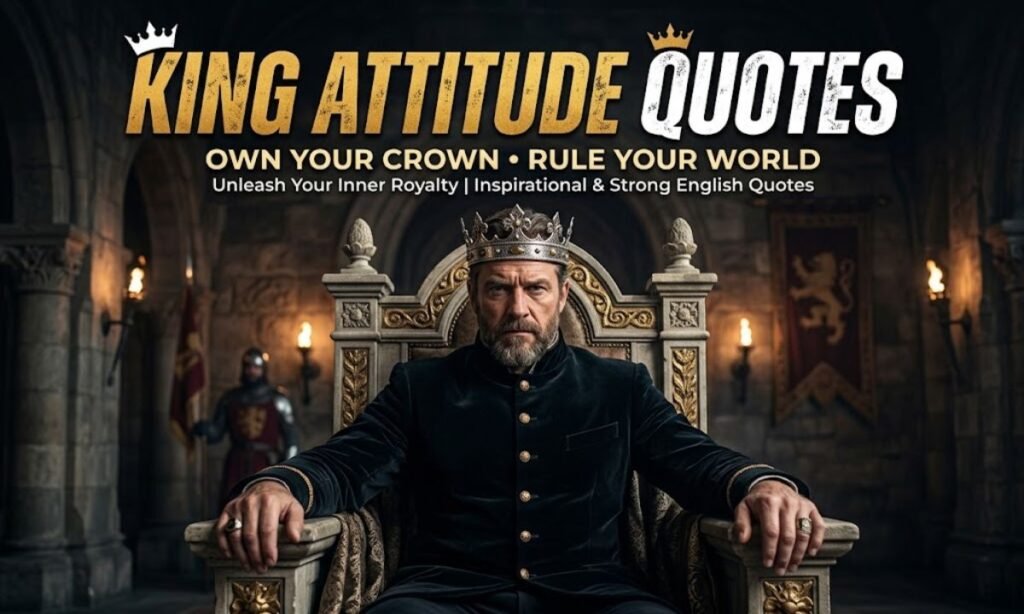 King Attitude Quotes in English