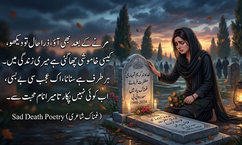Latest Death Sad Poetry in Urdu