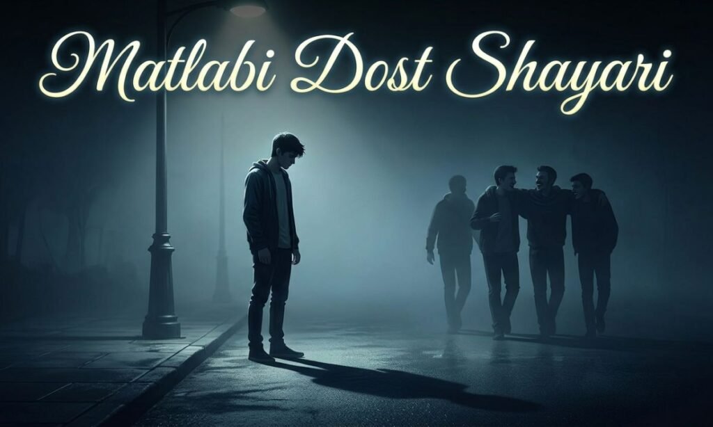 Matlabi Dost Shayari in English