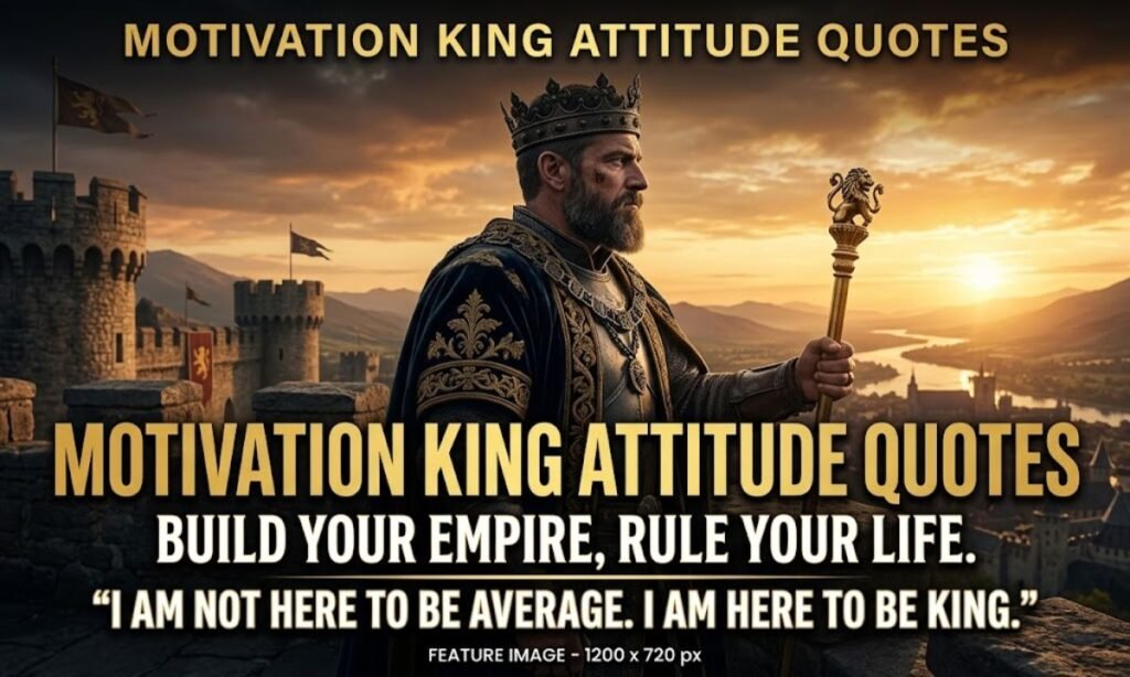 Motivation King Attitude Quotes