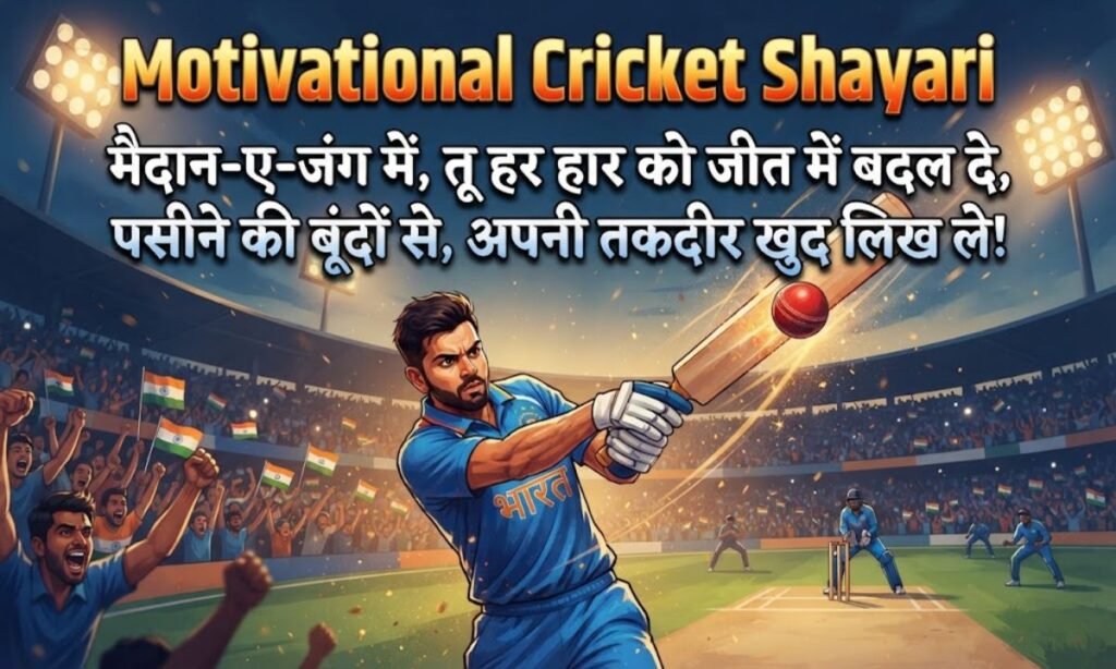 Motivational Cricket Shayari