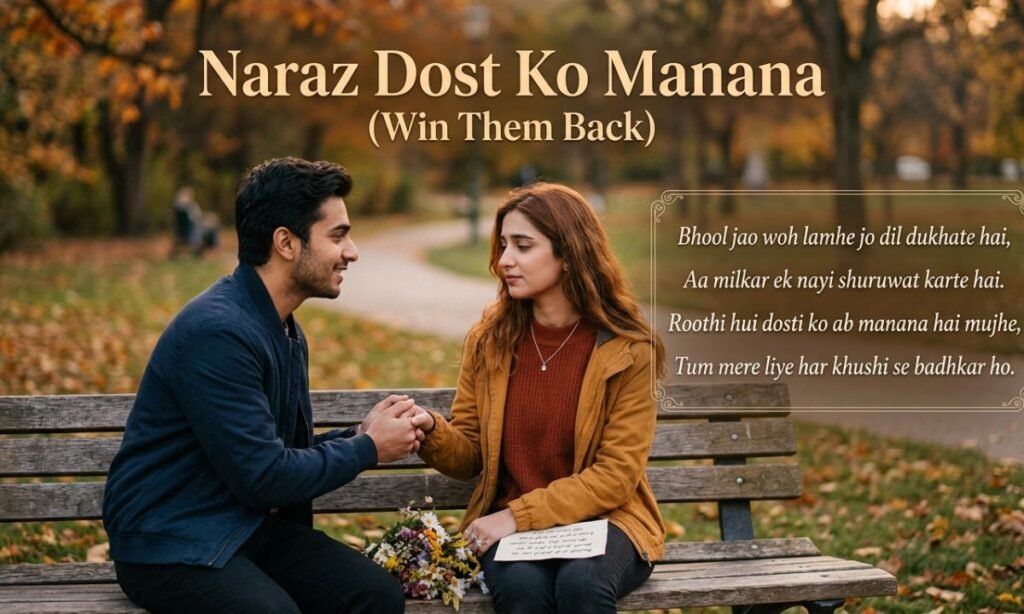 Naraz Dost Ko Manana Poetry: Win Them Back
