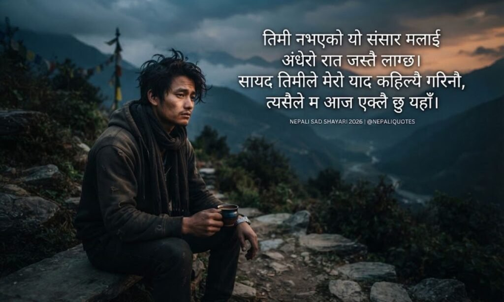 Nepali Sad Shayari Status in 2026