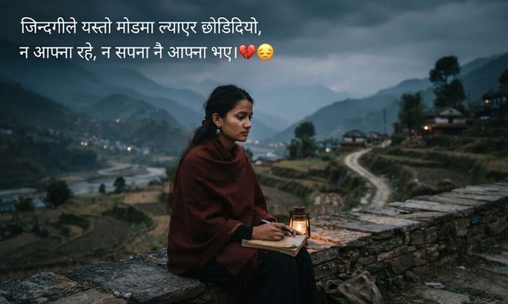 Nepali Sad Shayari for Instagram Captions