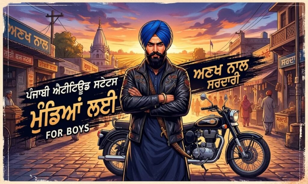 Punjabi Attitude Status for Boys