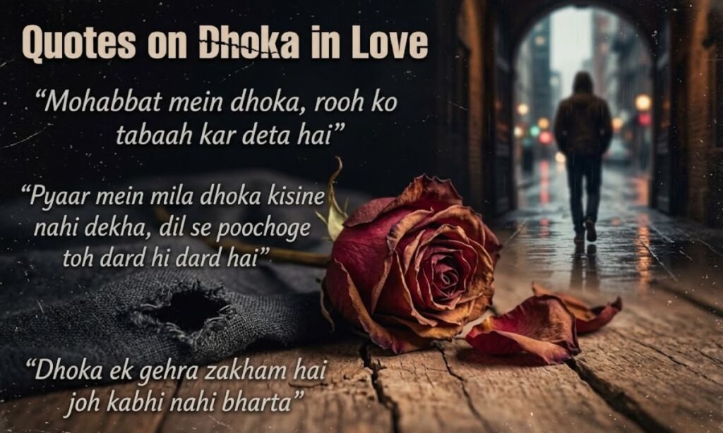 Quotes on Dhoka in love💔🥀