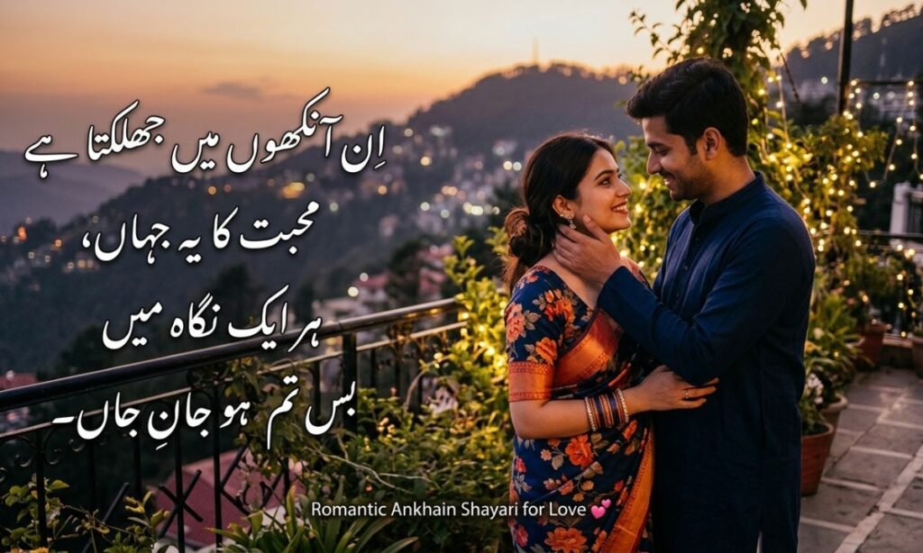 Romantic Ankhain Shayari for Love 💕